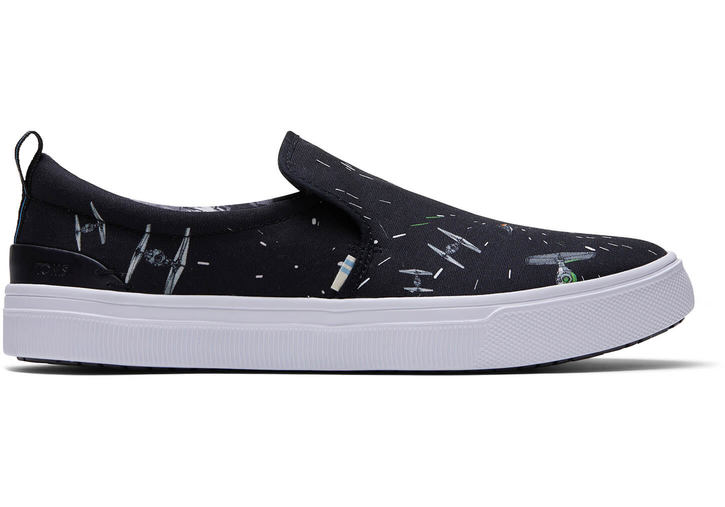 Star Wars X TOMS Space Print TRVL LITE - Mens Slip Ons - Black - NZ - 538016CKH